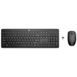 Kit de Teclado y Mouse HP 235, Inalambrico, RF Inalambrico, Negro, Español