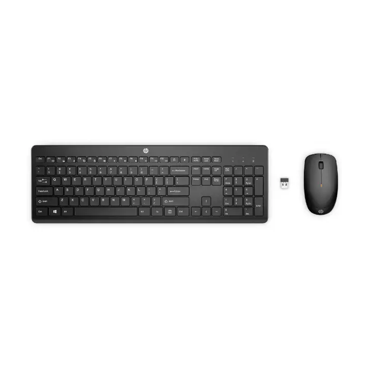 Kit de Teclado y Mouse HP 235, Inalambrico, RF Inalambrico, Negro, Español