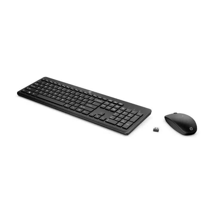 Kit de Teclado y Mouse HP 235, Inalambrico, RF Inalambrico, Negro, Español