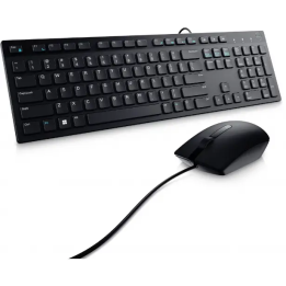 Kit de Teclado y Mouse Dell KM300C, Alambrico, USB, Negro, Español