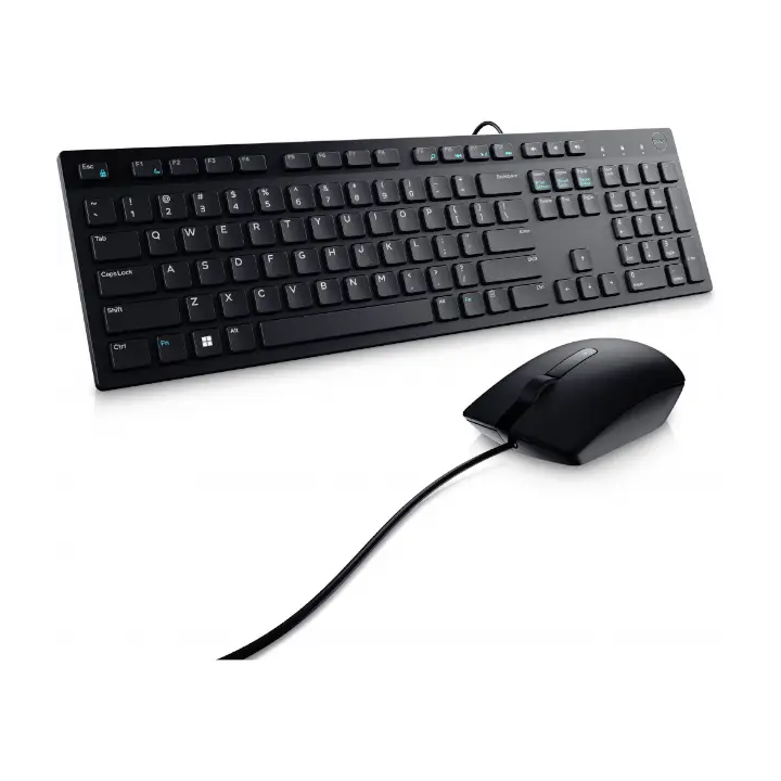 Kit de Teclado y Mouse Dell KM300C, Alambrico, USB, Negro, Español
