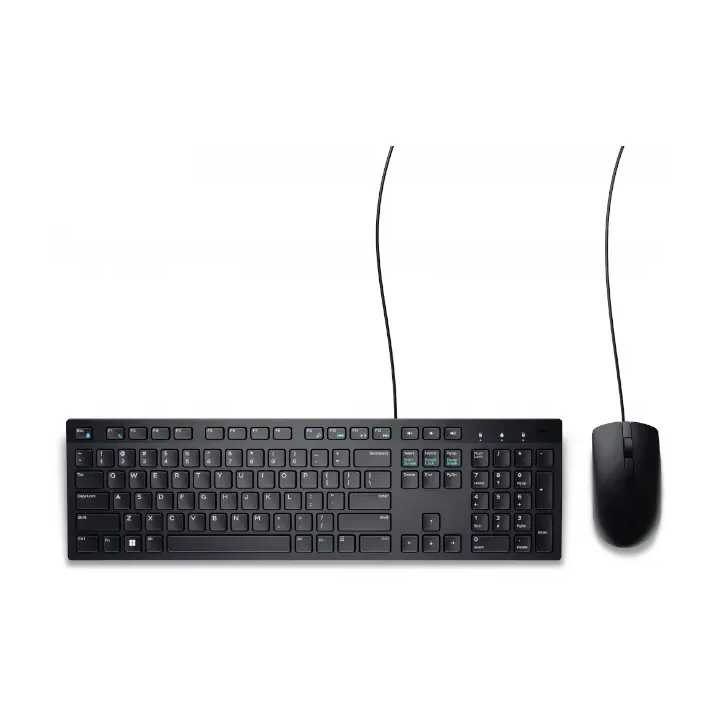 Kit de Teclado y Mouse Dell KM300C, Alambrico, USB, Negro, Español