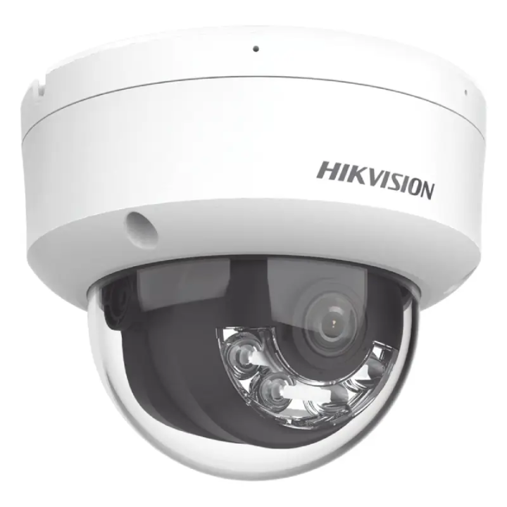 Camara IP Hikvision DS-2CD1123G2-LIU(F), Domo, IP 2 MP, Lente 2.8mm, Microfono, Antivandalico IK08, Exterior, PoE, ONVIF, MicroS