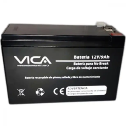 Bateria Vica VIC12-9A, 12V, 9Ah, Ideal para Respaldo
