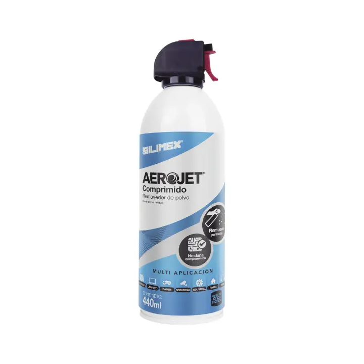 Aire Comprimido Silimex AeroJet 440, para Limpieza de Equipos Electrónicos, 440ml