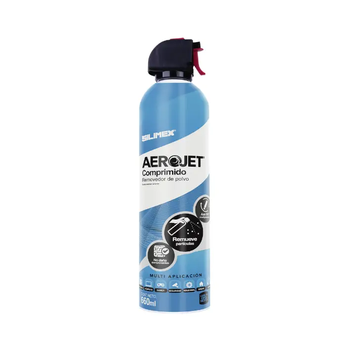 Aire Comprimido Silimex AeroJet 660, para Limpieza de Equipos Electronicos, 660ml
