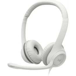 Diadema Logitech H390, Microfono, Alambrico, 1.9 Metros, USB, Blanco