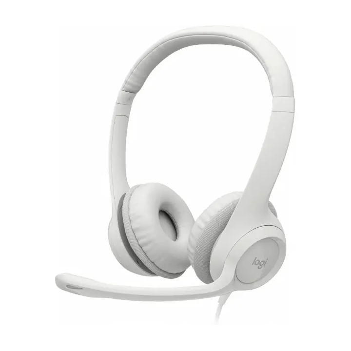 Diadema Logitech H390, Microfono, Alambrico, 1.9 Metros, USB, Blanco