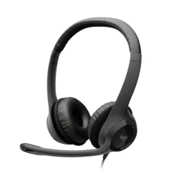 Diadema Logitech H390, Microfono, Alambrico, 1.9 Metros, USB, Negro