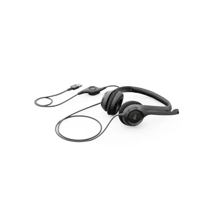 Diadema Logitech H390, Microfono, Alambrico, 1.9 Metros, USB, Negro