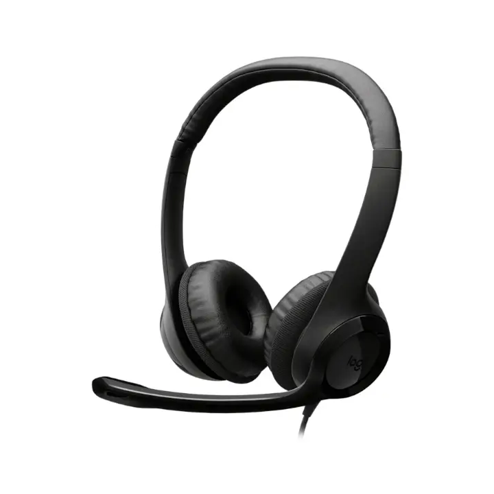 Diadema Logitech H390, Microfono, Alambrico, 1.9 Metros, Type C, Negro