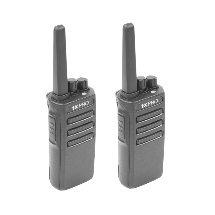 Radio Portatil Analogico TXPro TX600DUO UHF 400-470 MHz, 16 Canales, Scrambler, Preconfigurados — 2 Piezas