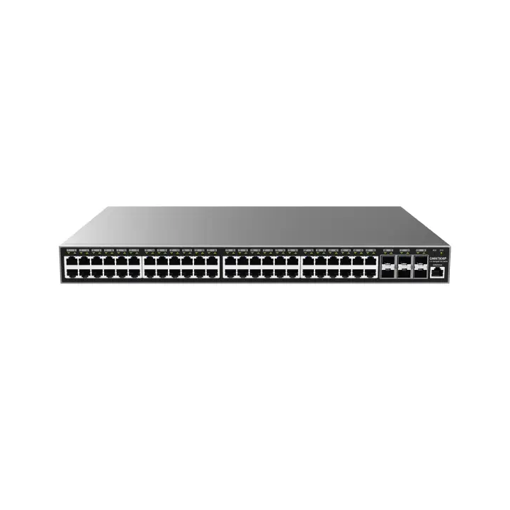 Switch Grandstream GWN7806P, 48 Puertos, Gigabit, PoE+ Administrable, 6 Puertos SFP+, Hasta 400W, Compatible con GWN Cloud