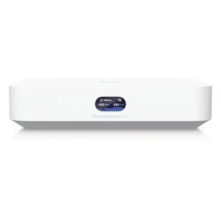 Balanceador de Carga Ubiquiti UCG-MAX, hasta 30 Dispositivos UniFi, 300+ Clientes, Enrutamiento IPS, Almacenamiento 512GB
