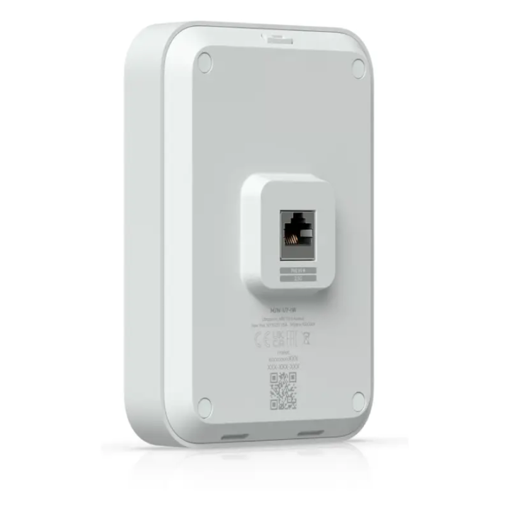 Punto de Acceso Ubiquiti U7-IW, 8 dBi, WiFi 7, Doble Banda, Cobertura hasta 115m, Capacidad 200 Usuarios, Uso Interiores, POE