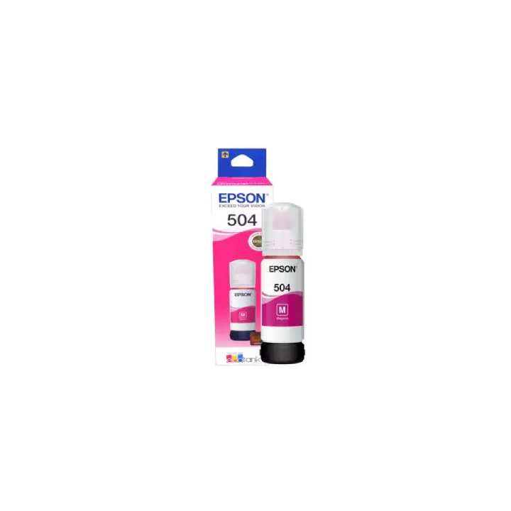 Botella de Tinta Epson T504 Magenta, 70ml