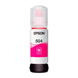 Botella de Tinta Epson T504 Magenta, 70ml