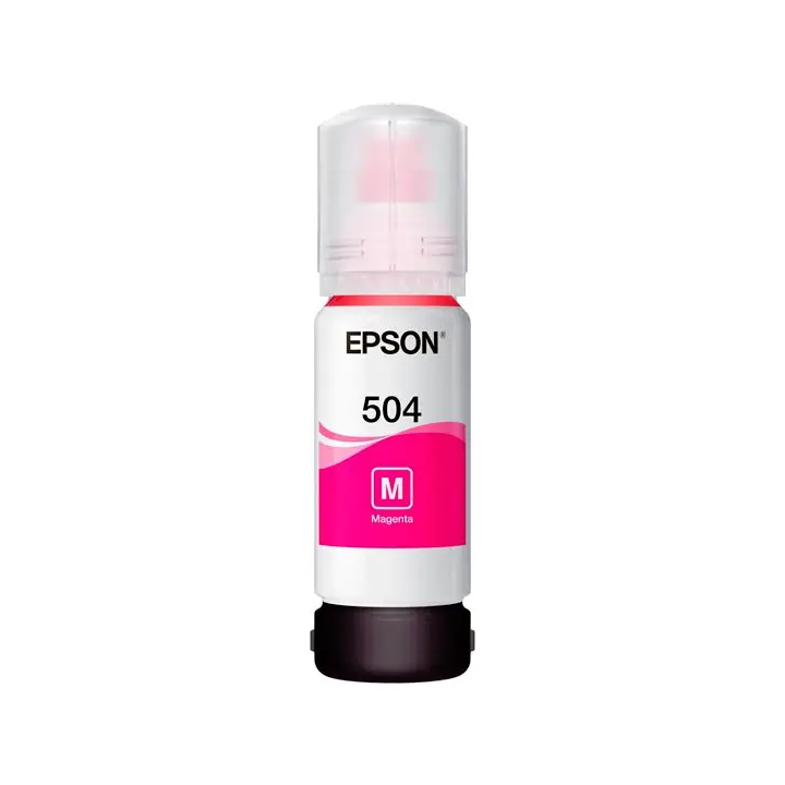 Botella de Tinta Epson T504 Magenta, 70ml