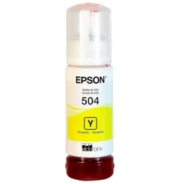 Botella de Tinta Epson T504 Amarillo, 70ml