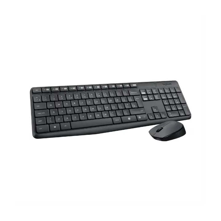 Kit de Teclado y Mouse Logitech MK235, Inalambrico, RF Inalambrico, Negro, Español