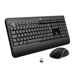 Kit de Teclado y Mouse Logitech MK540 Advance, RF Inalambrico, USB, Negro y Blanco, Español